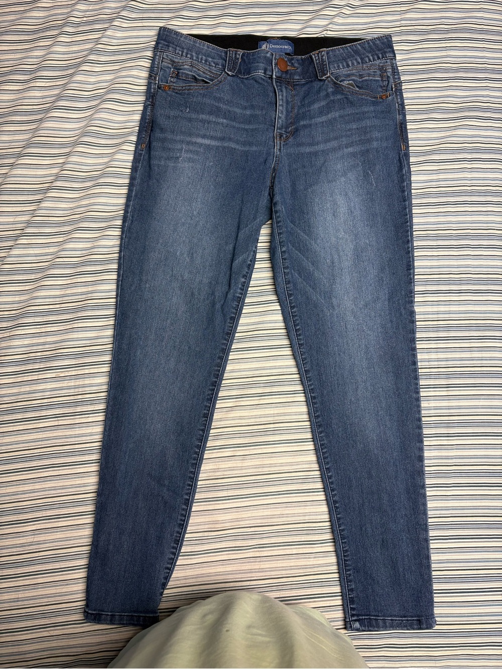 Democracy Medium Wash Skinny Jeans - Blue